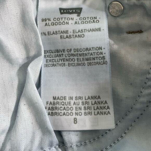 Levi’s Cropped Jeans Women's Size 8 Demi Curved Classic Crop Dark Academia - Picture 6 of 7